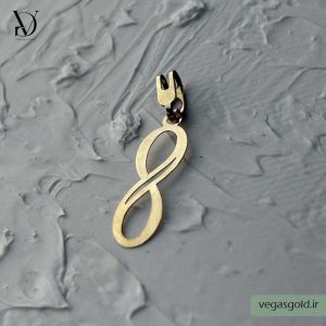 پلاک طلا زیر یک گرم طرح بینهایت